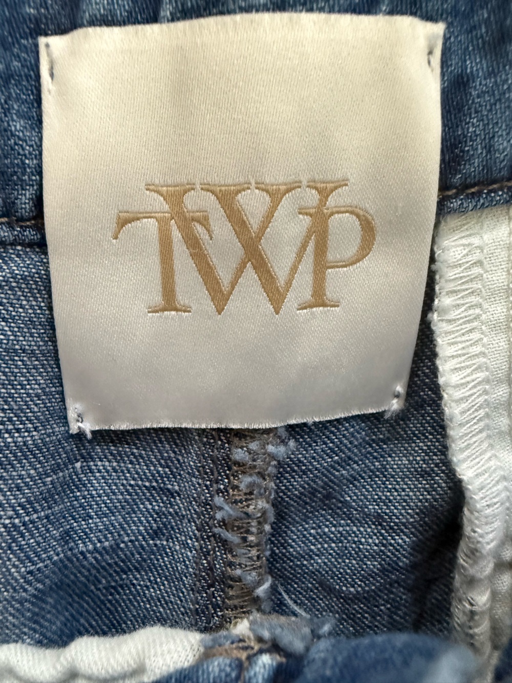 TWP Dancing In The Dark Wide-Leg Cotton Linen Jeans Vintage Wash Size 30 - Picture 9 of 16